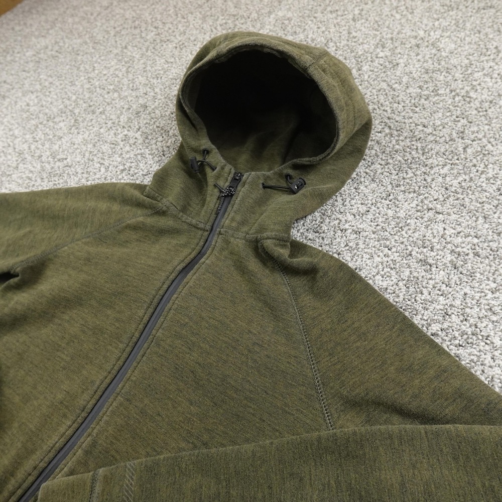 American Eagle Hoodie Mens S Green Active Flex Full Zip Sweatshirt Jacket Casual